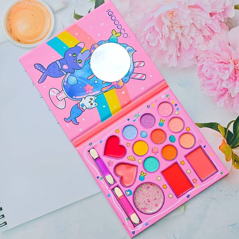 TEMU A Trendy 14-color Cartoon Makeup Palette Featuring Pearl Matte And Delicate , Use By Women, And An Ideal Birthday Gift For A Girlfriend