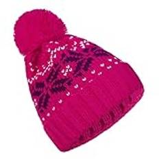 Hatt hatt stickad pom yllemössa varm stickad jul snöflinga falsk luddig baseballkeps löpning kepsar för män, Rosa, one size