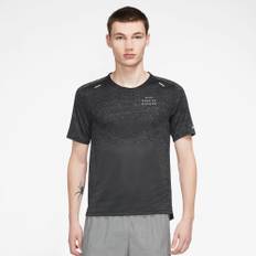 Nike - Dri-FIT ADV Run Division Techknit løbe T-shirt - Herre  - S  - Sort