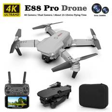 2024 Ny RC Drone Wifi 4K High List/Dual Camera Smart FPV Helikopter Long Endurance Quadcopter Vidvinkel Selfie-kamera Vikbar presentleksak single camera 1 battery svart