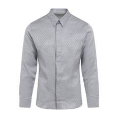 Dior, Skjorta, Herr, Grå, L, Gris Silk Shirt