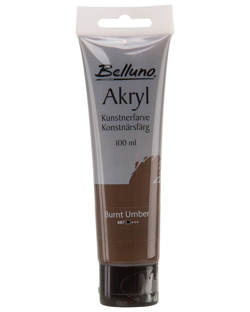 Belluno Akrylfärg brun 100 ml