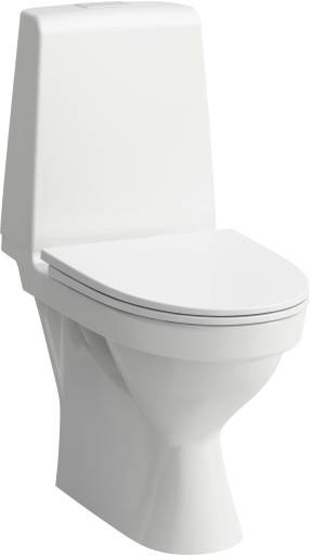 Laufen Kompas N toilet u/ skyllekant, P-lås, lim, LCC Active