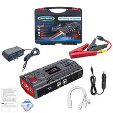 Bil Jump Starter Power Bank Pack Bærbar Auto Battery Booster Hurtigoplader 12V nødsituation med LED-lys Startenhed