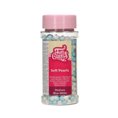 Funcakes Krymmel - Soft Pearls Blå/hvid 60g