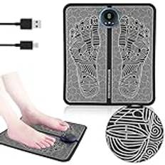 Kikuo Electric Foot Massager, EMS fotmassager USB bärbar fotmassageapparat intelligent massagematta för blodcirkulationen muskelsmärta