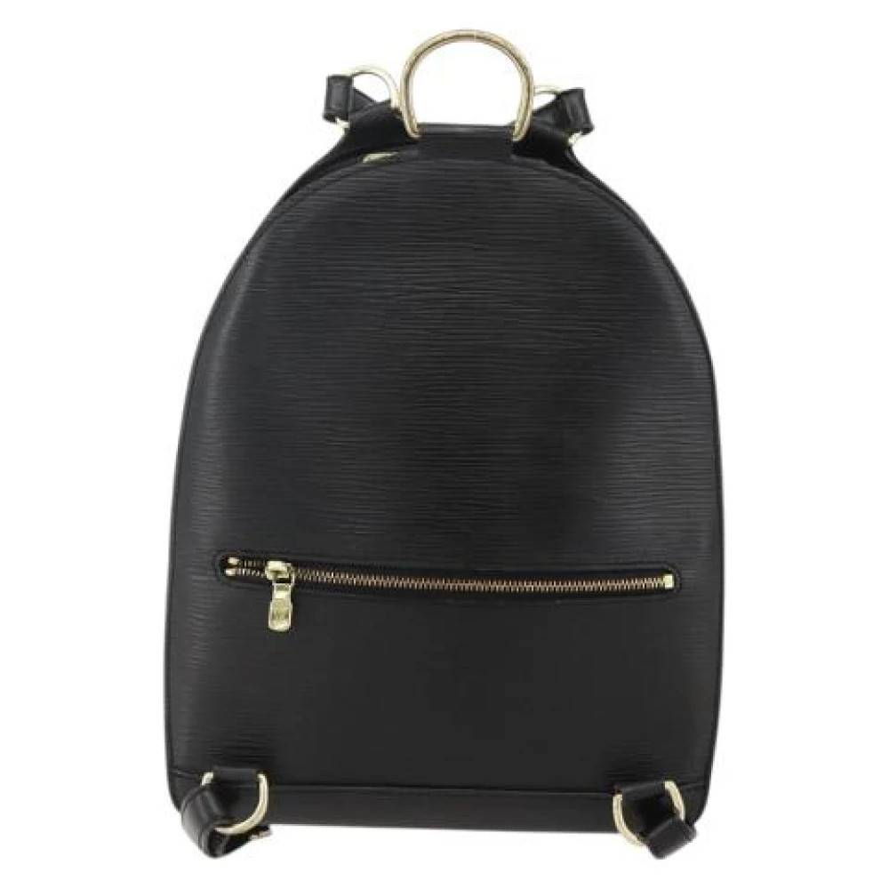 Louis Vuitton Vintage Pre-owned Leather Backpack - Vintage - Dame - Sort - ONE SIZE - Uld