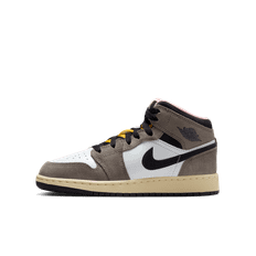 Air Jordan 1 Mid SE-sko til større børn - hvid - 37.5