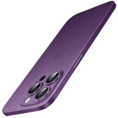 JETech Ultra Smal Skal för iPhone 14 Pro Max 6,7 Tum, Kameralins Fullt Skydd, Lättviktig Matte Avsluta PP Hård Minimalistisk Fodral Case (Djuplila)