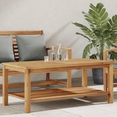 vidaXL Kaffeebord Brun 110 x 55 x 45 cm Massivt teakträ
