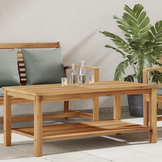 vidaXL Kaffeebord Brun 110 x 55 x 45 cm Massivt teakträ