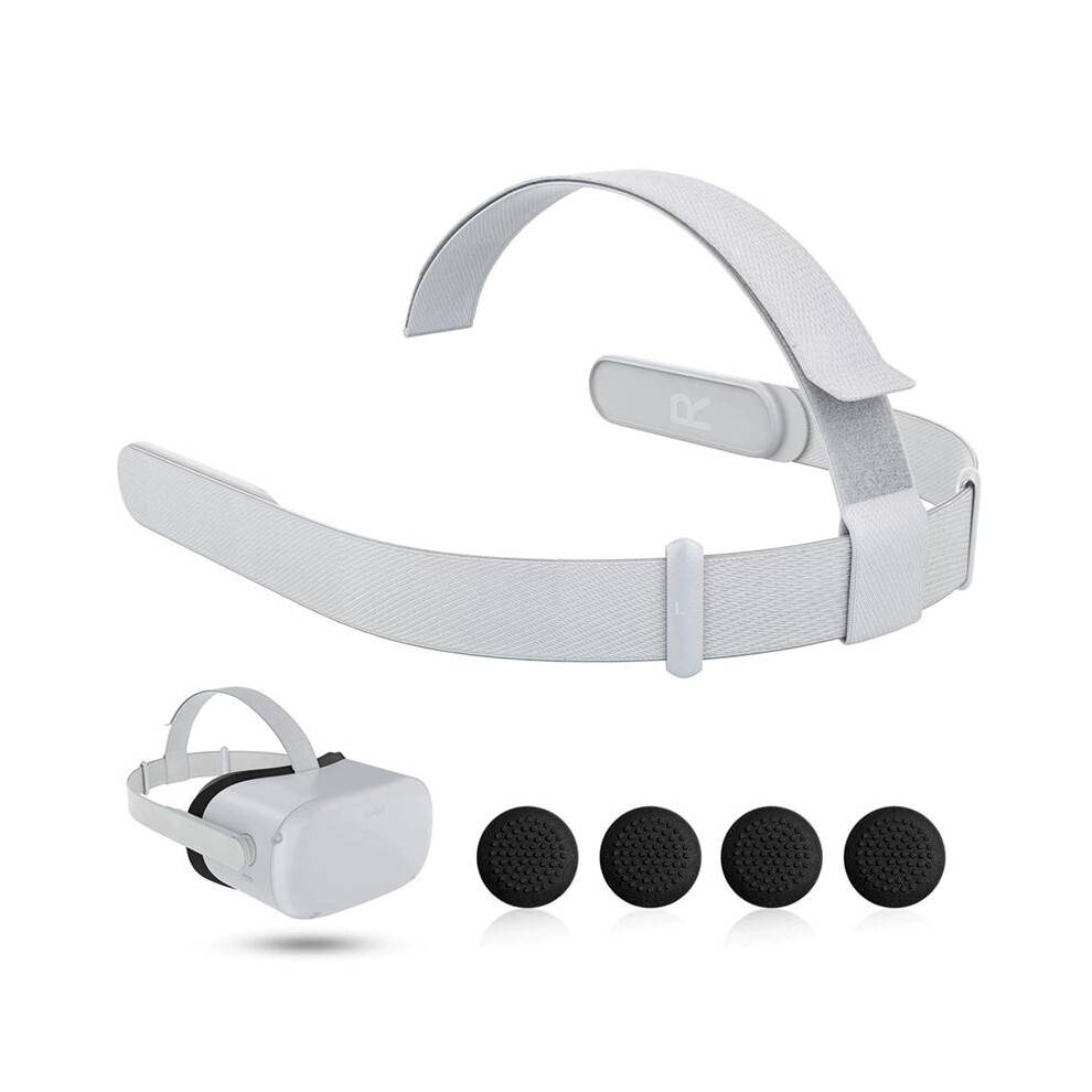 Strap for Quest 2 VR Headset, Replacement Strap for Meta Quest 2 VR Headband Strap with Joystick Caps B
