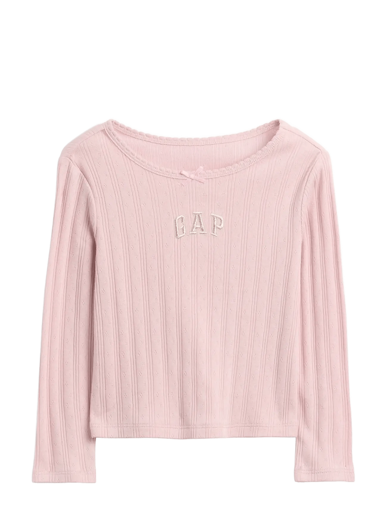 GAP Baby & Toddler Arch Logo Pointelle T-Shirt - Pink - 80/86
