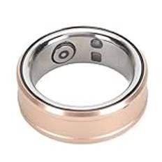 Smart Health Ring, Smart Ring Health Tracker BT 5.1 NFC Sömnkroppstemperaturövervakning Stegräknare IP68, Sömnkvalitetsmätare för Födelsedagspresenter (Guld)