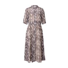 NÜMPH Blusekjole 'KYNDALL' beige / sort - 36
