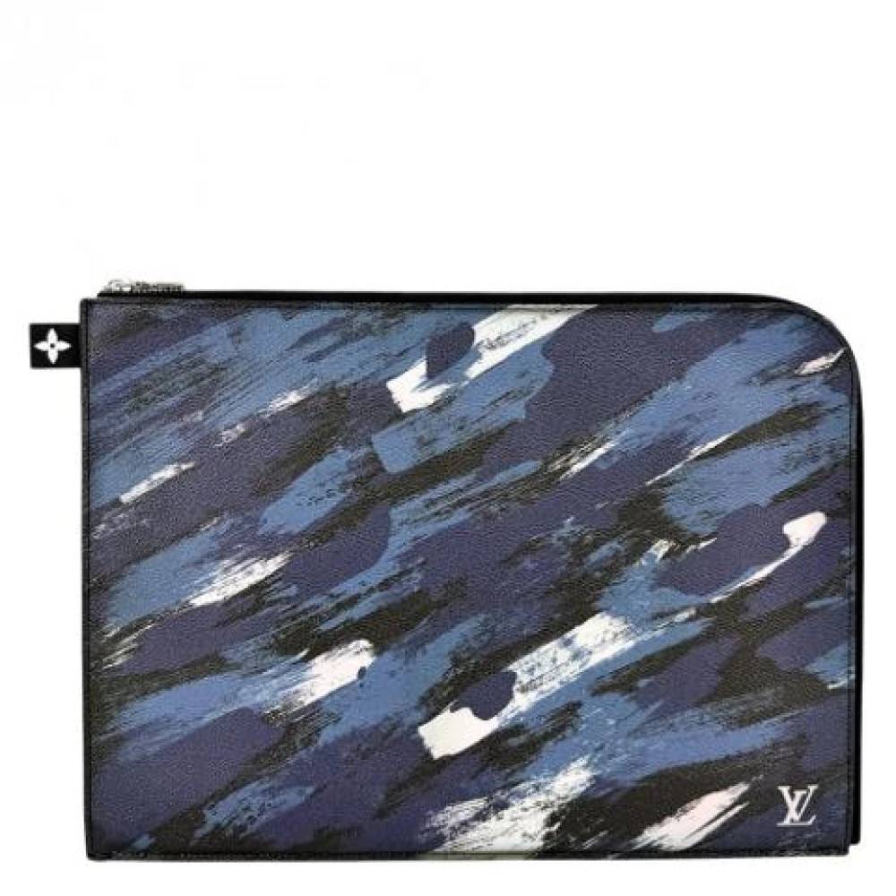 Louis Vuitton Vintage Pre-owned Clutch Bag / Document Case / Pochette - Vintage - Herre - Blå - ONE SIZE -