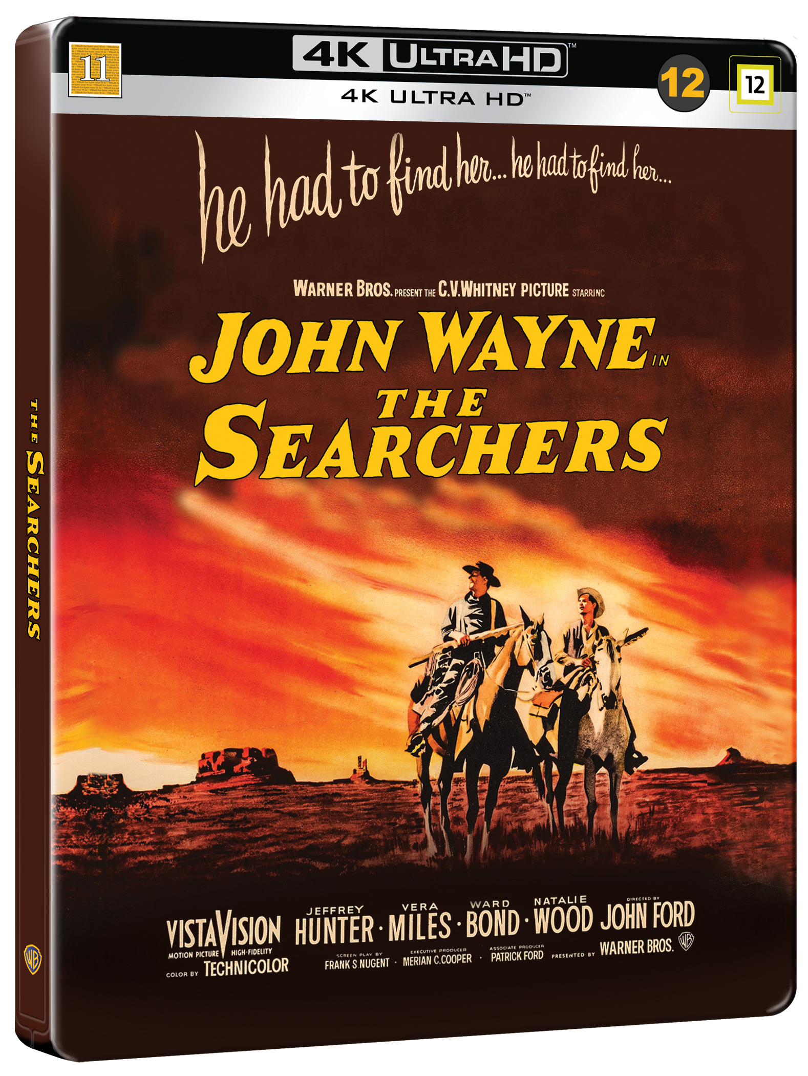 The Searchers Steelbook 1-disc (4K UHD + BD) John Wayne Classics