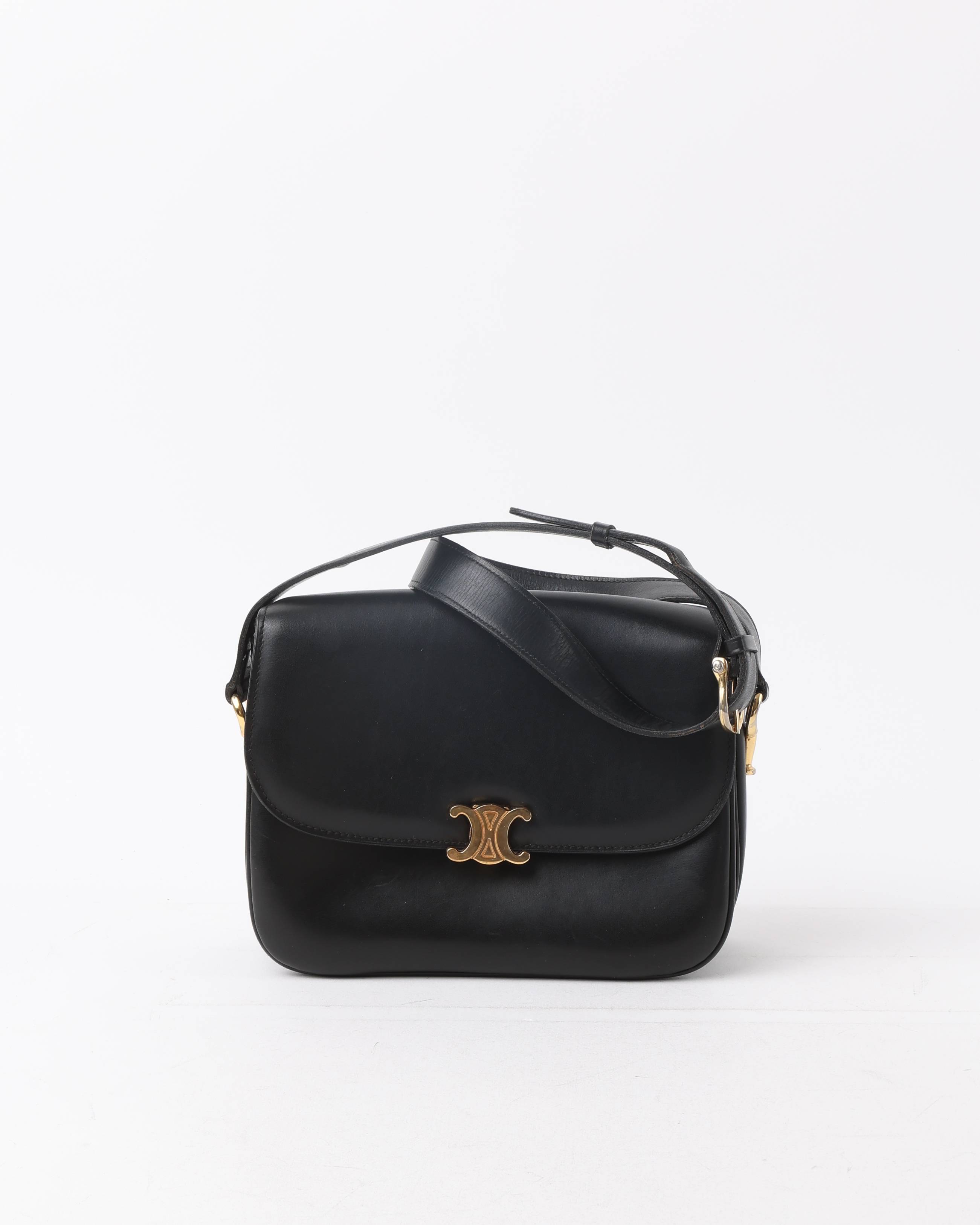 CELINE Triomphe Bag - Black - One Size