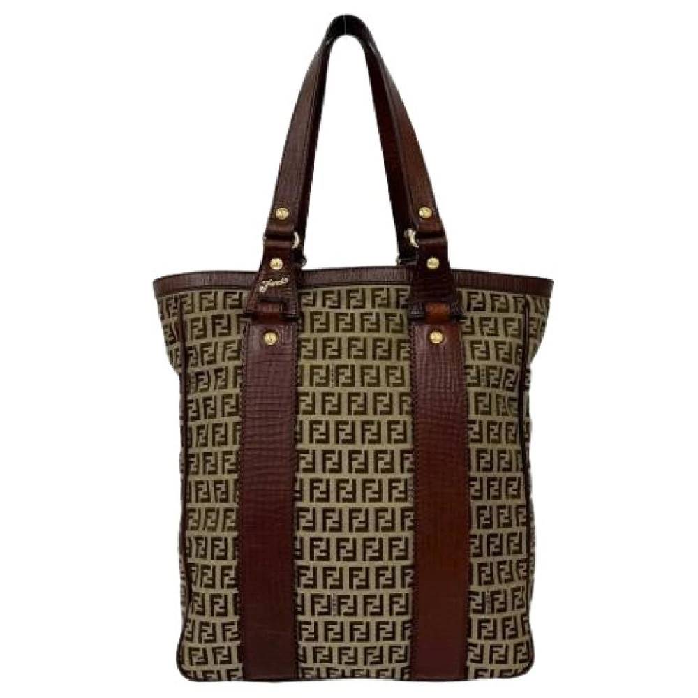 Fendi Vintage - Pre-owned Vintage Canvas Tote Bag Vintage - Dam - ONE Size - Läder