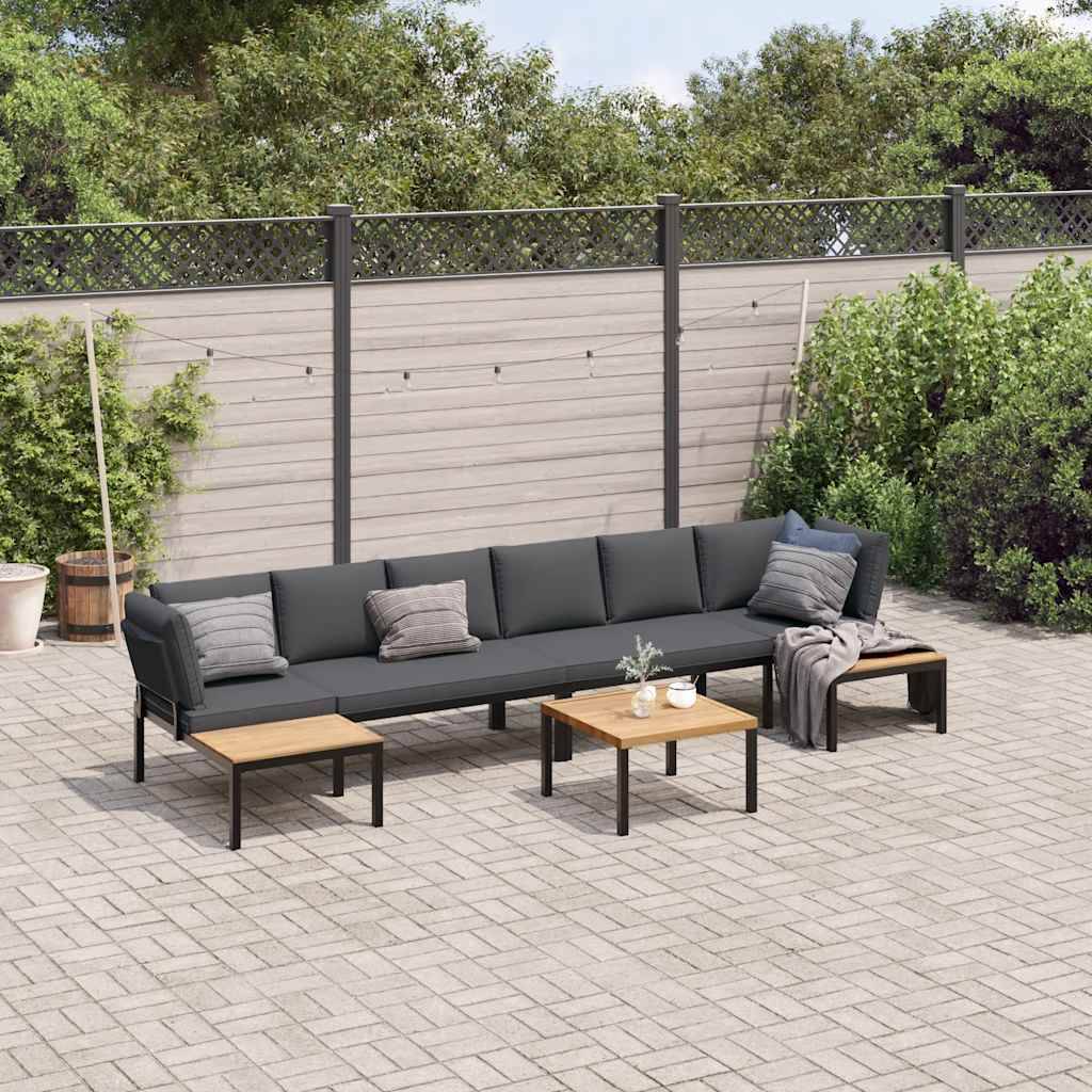 Sofasæt Til Haven 5 Dele Med Hynder Aluminium