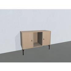 Square Exclusive skænk - opstilling 15 (hvidolieret massiv eg)