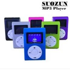Suozun bärbar mp3 spelare mini lcd-skärm mp3 spelare musikspelare stöd 1.5gb tf-kort walkman lettore mp3 usb-spelare - Rosa