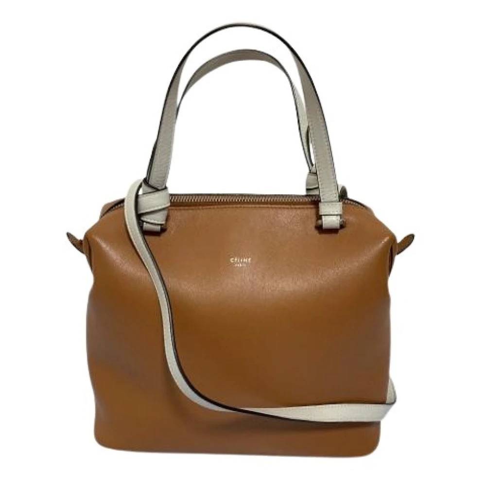Celine Vintage Pre-owned Lille Soft Cube 2-vejs Skuldertaske - Vintage - Dame - Brun - ONE SIZE - Uld