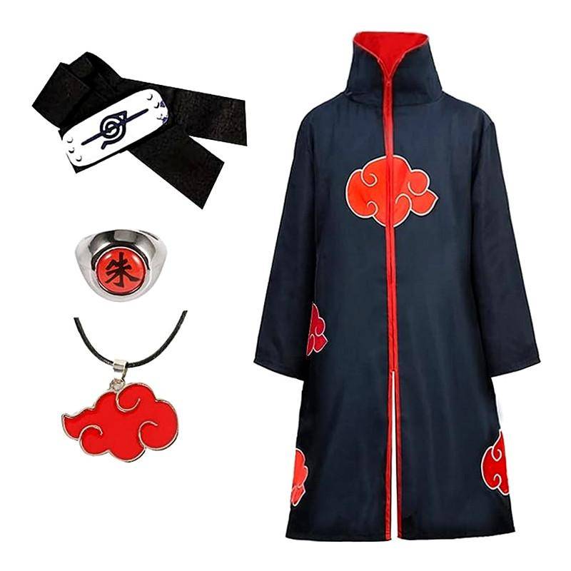 Vuxenkappa Barnrock, Unisex Herrkappa Anime Cosplay Halloweenkostym Jacka med Pannband Ring för Kvinnor cm