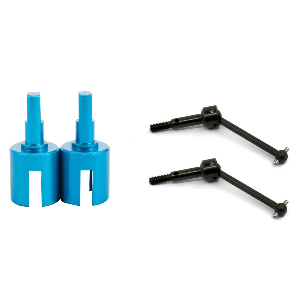 Aluminum Alloy Gearbox Cup Joint Universal Shaft with Metal Universal Swing Shaft CVD 53792 for 1/10 RC Car