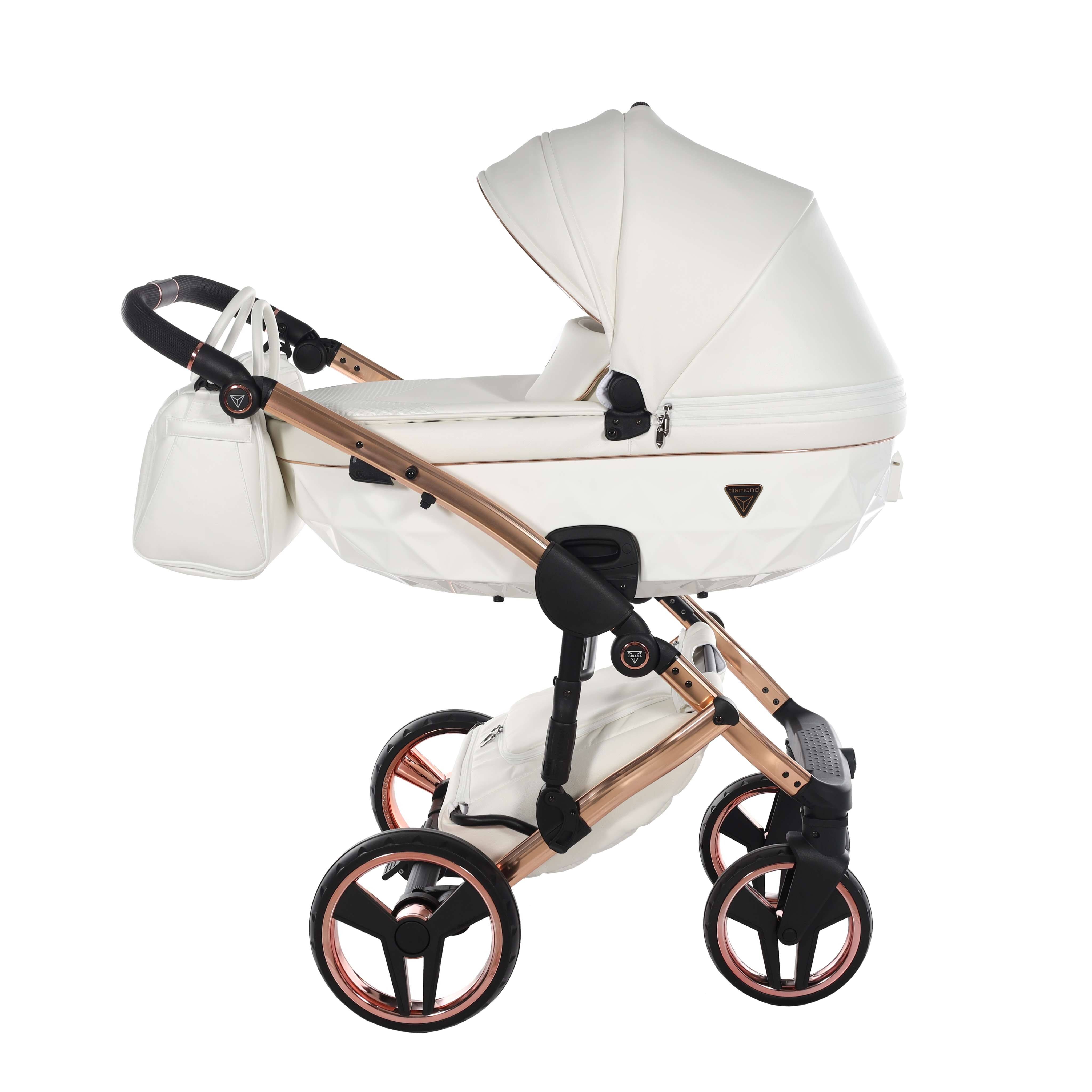 Junama Fluo Line Barnvagn Individual - Vit koppar