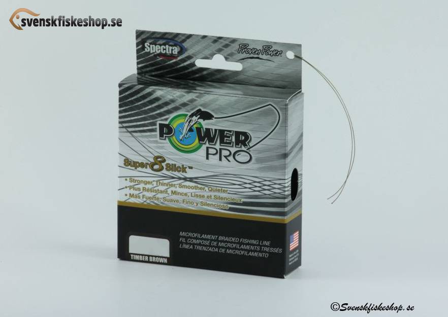 Power Pro Super 8 Slick 135m, Timber Brown