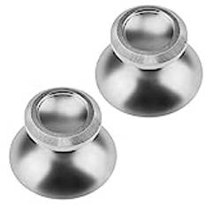 Aussel metall aluminium Thumbsticks Thumb Grip Stick för PS4 Xbox ett spelsystem Controller 2 i 1 (silver)