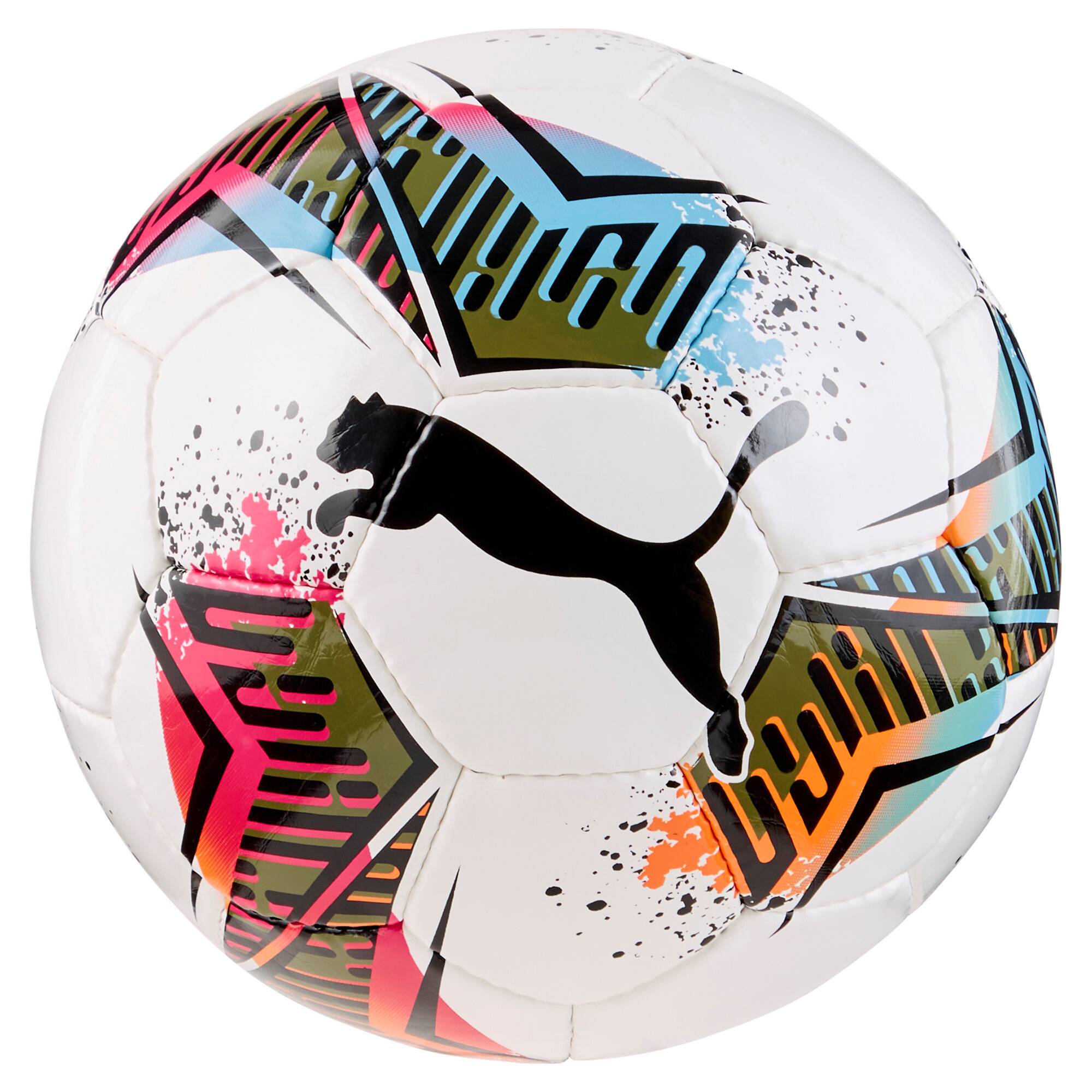 PUMA Futsal 2 HS Football, Accessories, White/Garnet Rose/Dusty Aqua, 3