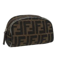 Fendi Vintage Pouch Stl. - Necessär Från Magasin - Brown (W 15cm x H 8cm x D 7cm)