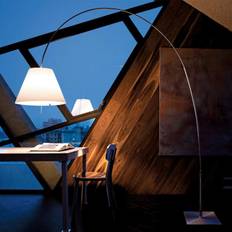 Luceplan - Lady Costanza Gulvlampe m/Dimmer Hvid/Alu