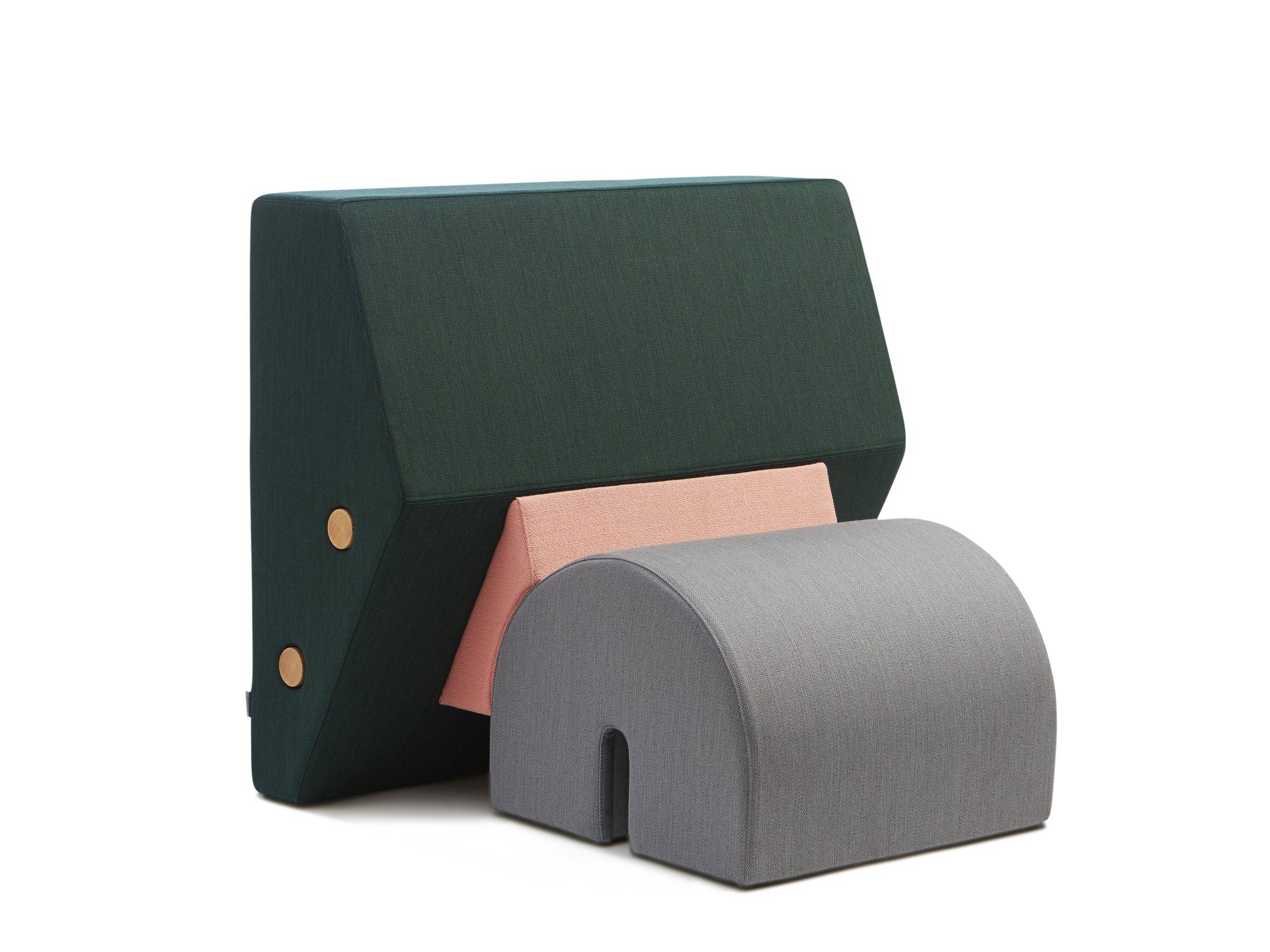 PLEASE WAIT TO BE SEATED - Keystone Loungestol, Green/Pink/Grey