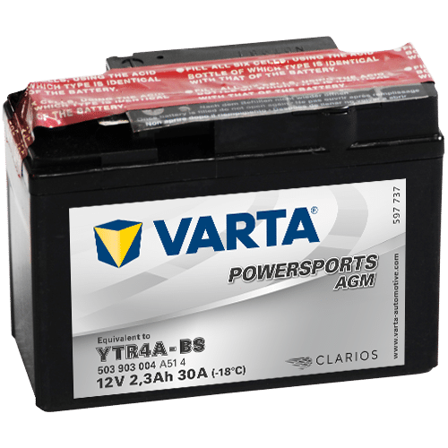 Varta Mc-batteri AGM YTR4A-BS 12v 3Ah