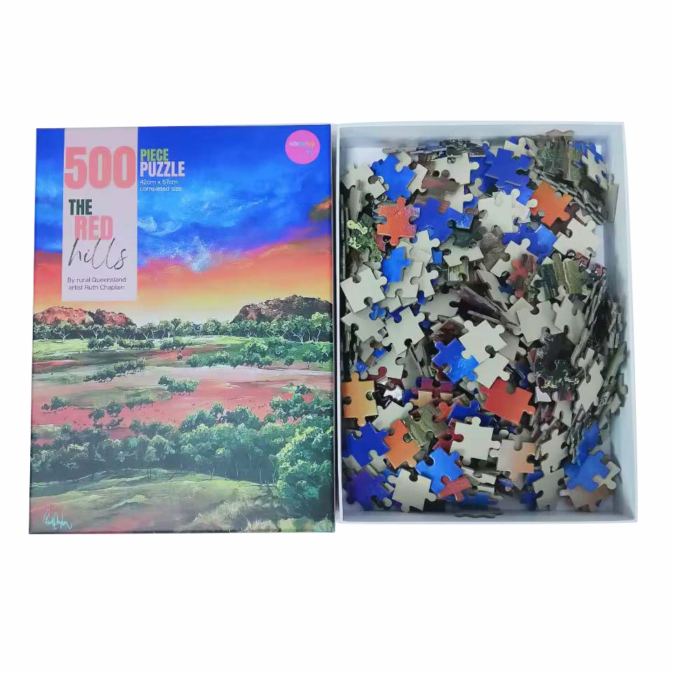 Wholesale recycle paper jigsaw puzzles custom printing puzzle en bois 500 jigsaw puzzle for adults