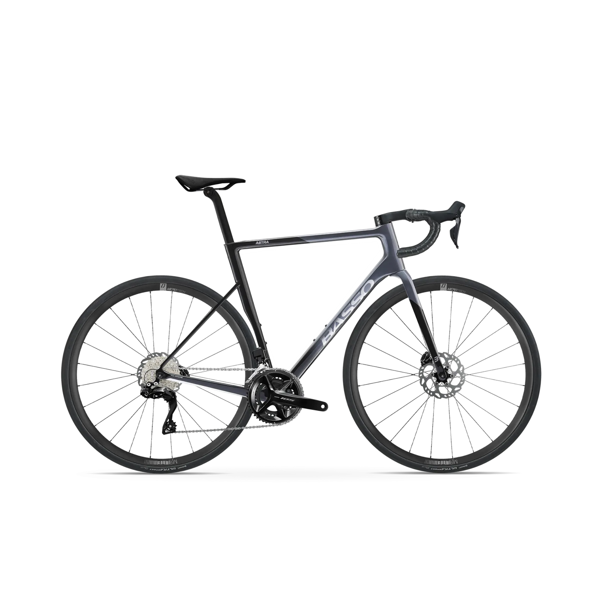 Astra Shimano 105 Di2 R7100 12s - Microtech - Basso - 51 / 420mm / Gråt