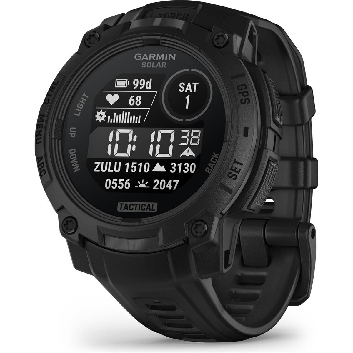 Träningsklocka Garmin Instinct 3 Tactical Edition Solar 45mm Black