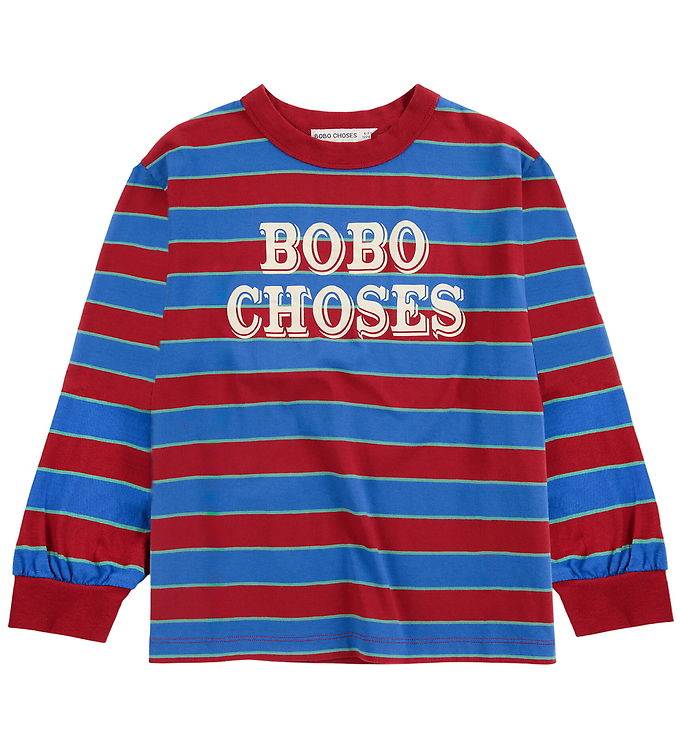 Bobo Choses Bluse - Embossed - Multicolor m. Logo - Bobo Choses - 10-11 år (140-146) - Bluse