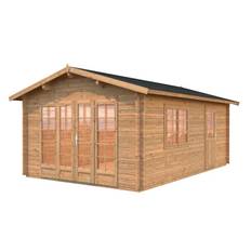 Stuga Palmako Irene 19,8 m2 Brun dippad