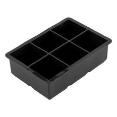 Silicone Ice Cube Maker 6 Cavities Chocolate Candy Tray Mold Kitchen Cooking Tools Black