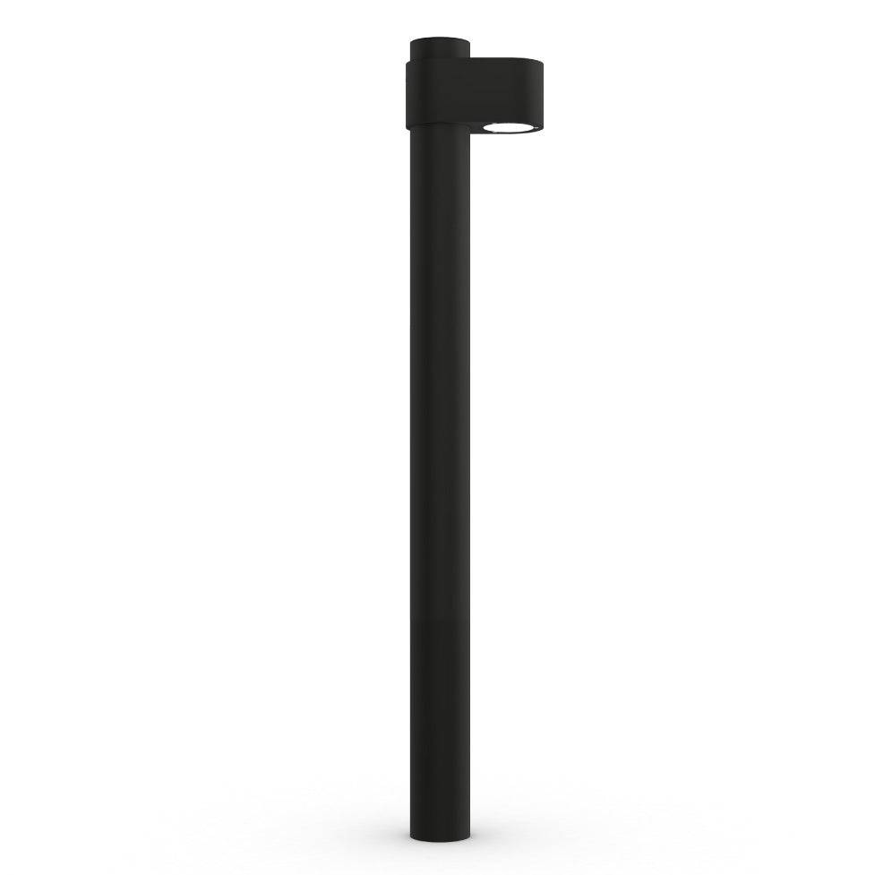 Pathfinder - Utebelysning pollare | Färg: Svart - RAL 9005 | Markfäste: För Ø76 mm fundament (instick 375mm)