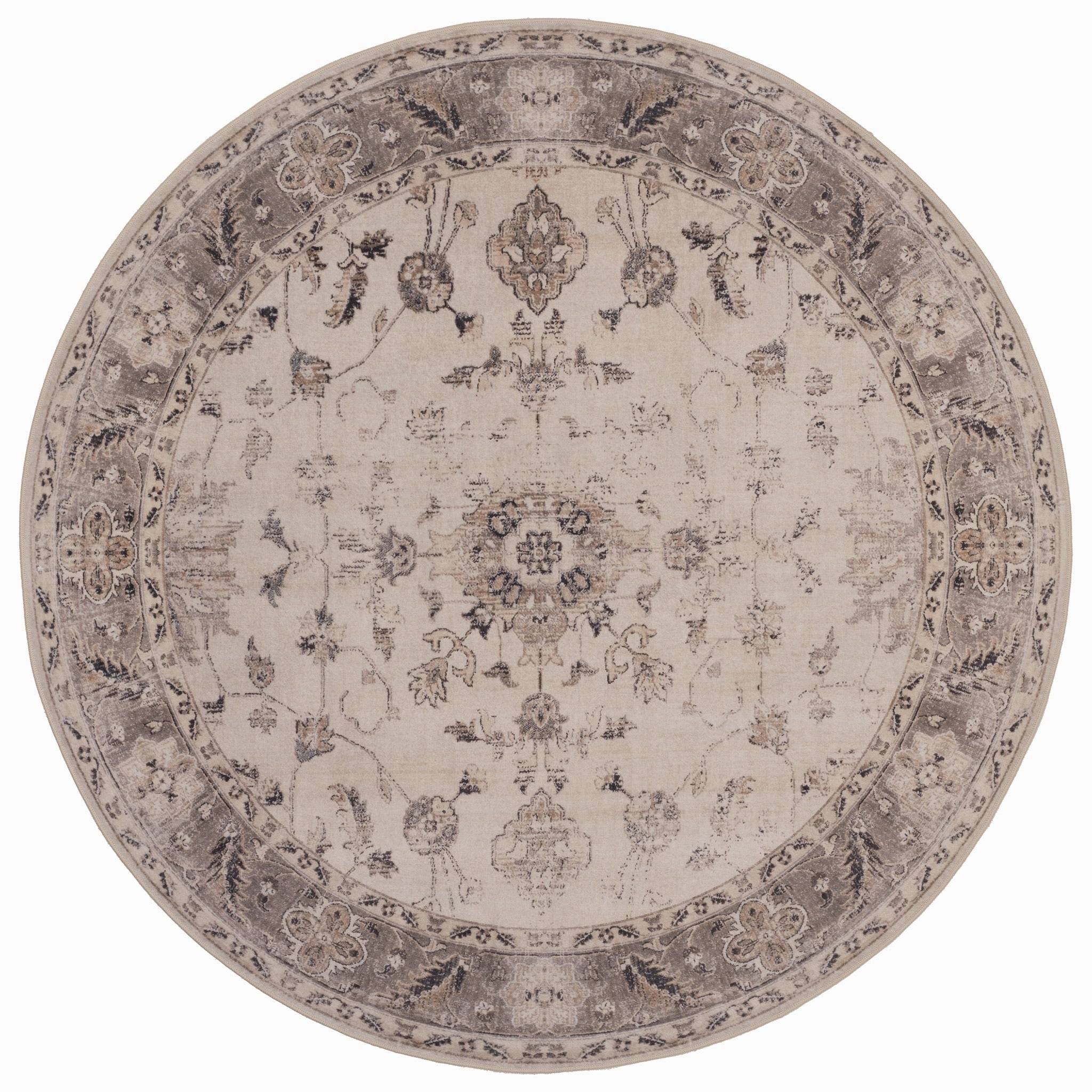 Inka Vaskbart tæppe - 1143 Beige (Rundt)
