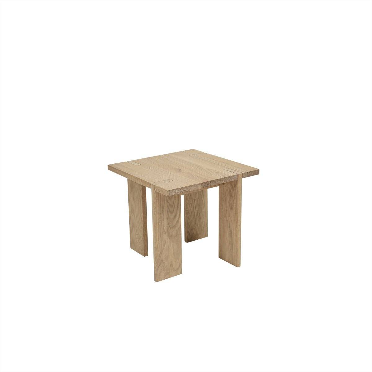 OY Solid Oak Low Square Side Table