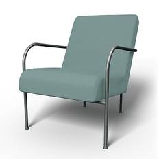 IKEA - Överdrag till IKEA PS fåtölj, Mineral Blue, Bomull - Bemz