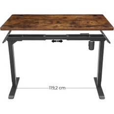 Vintage brun MDF bordsskiva, enkel installation, 140x70cm