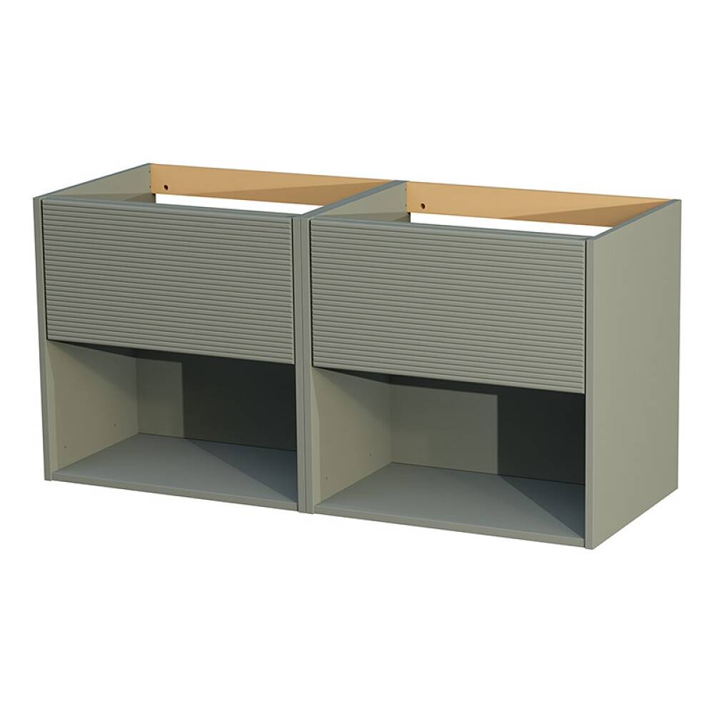TVÄTTSTÄLLSSKÅP CAMARGUE AURA DUBBEL 120CM 2 LÅDOR & BOXAR MATRIS OLIV
