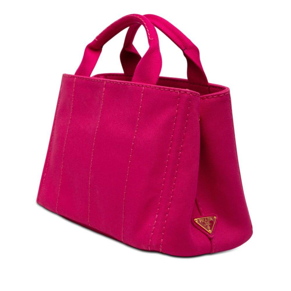 Prada Vintage Canapa Tote Stl. - Totebags Från Magasin - Pink (L 20cm x W 29cm x D 15cm)
